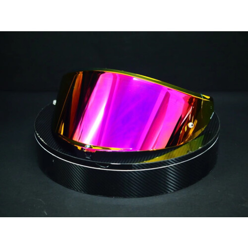 Visiera per casco integrale K6 (viola-rosso) con lente per visione notturna