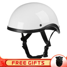 (xL-5) JYT Niemiecki skórzany kask motocyklowy PU Cztery pory roku Retro Półkaski