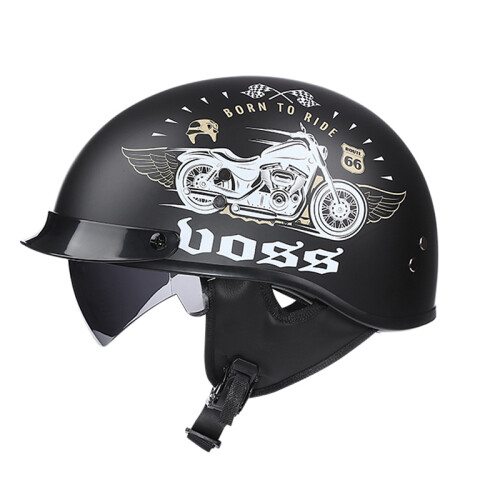 (M-20)VOSS vintage μοτοσυκλέτα κλασικό κράνος ρετρό σκούτερ ημίκράνος 1