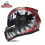 (S-BlackLion-002)DOT ECE Εγκεκριμένο κράνος μοτοσικλέτας BlackLion με διπλό 2