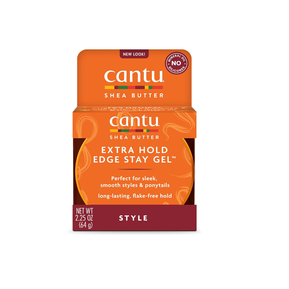 Cantu Extra Hold Edge Stay Gel with Shea Butter, 2.25 oz