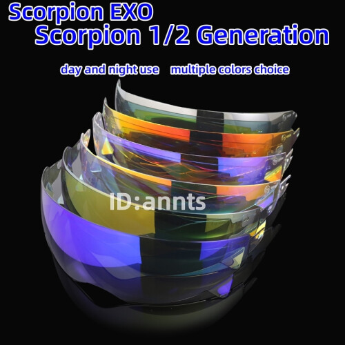 (Black Revo)Scorpion EXO Combat/Covert-X Μοτοσικλέτα κράνους Shield Lens Retro Scorpion 1
