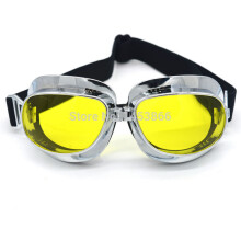 (Κίτρινα) Evomosa 10 Χρώματα Retro Vintage Μοτοσικλέτα Cruiser Scooter Biker Goggles