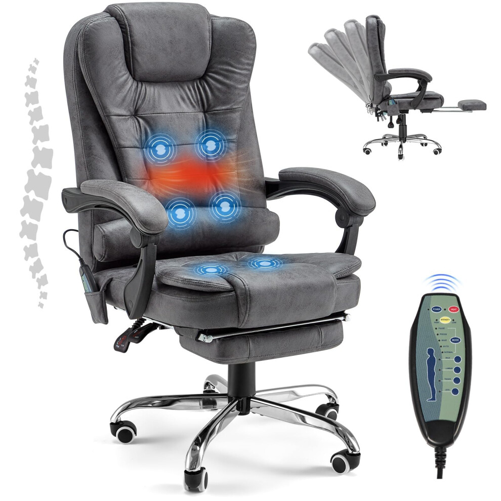 (Dark Grey) YODOLLA Office Chair with Massage Desk Chair