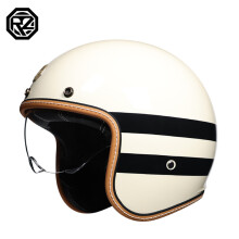 (xL-8) Najnowszy kask motocyklowy retro z otwartą twarzą 3/4, kask rowerowy typu chopper