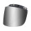(Silver)Universal Motorcycle Helmets Visor Lens 3 Snap-Button RetroHelmet Brims 4