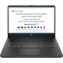 HP Stream 14" Laptop, Intel N4120 Processor, 4 GB RAM, 64 GB eMMC, 14s-dq0000sa