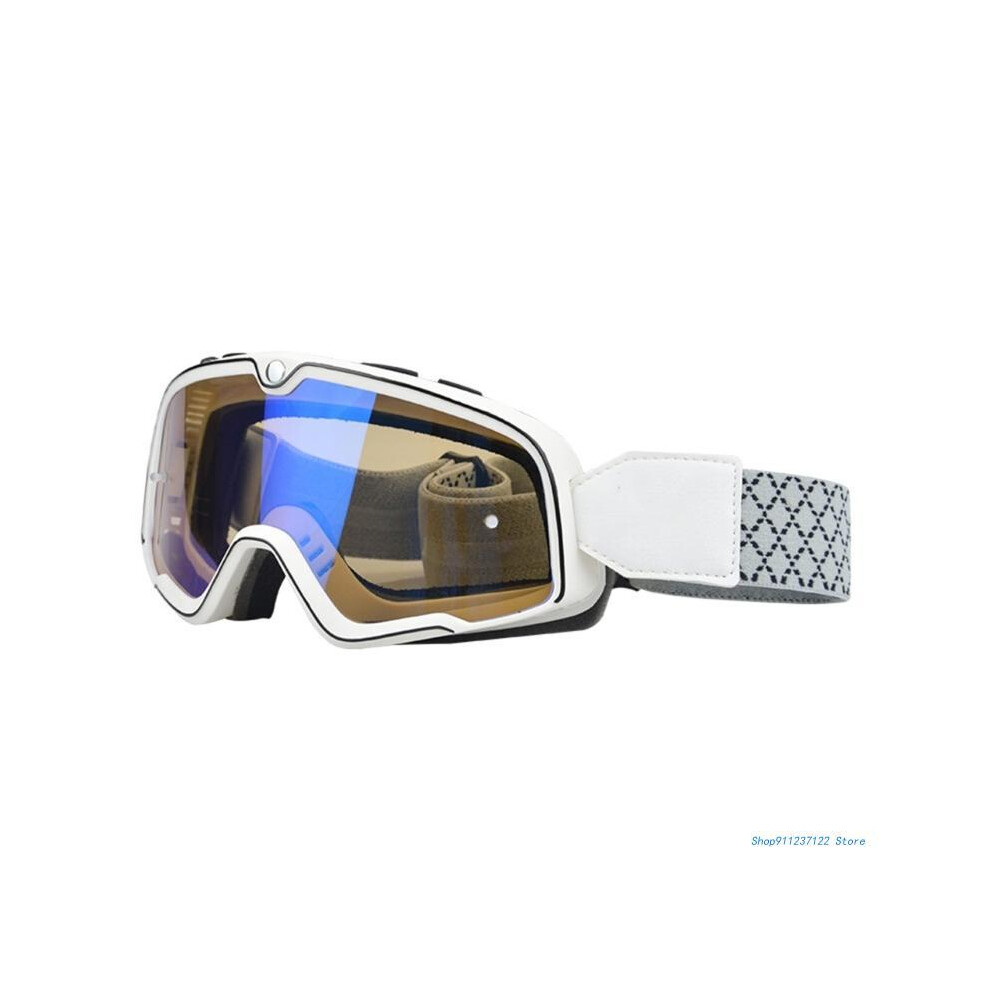 (C5) Lunettes de protection vintage anti-poussière pour casque de moto