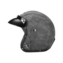 (xxL-2) Kask motocyklowy vintage Cafe Racer Casco Street Riding Casque Retro
