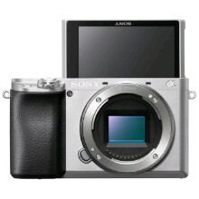 Sony a6400 Mirrorless Camera (Silver) - 24.2MP APS-C, Real-Time Eye AF & Tracking, 4K UHD Video, 11fps, Tilting Touchscreen, Built-in Wi-Fi