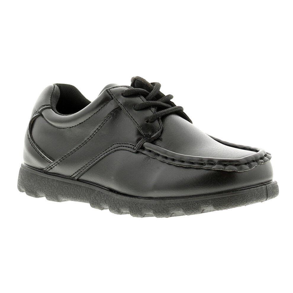 (Black, 5 (Adults')) Rockstorm Boys School Shoes Lace Up Woolley Black UK Size