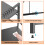 Two layer expandable microwave oven rack, rack storage rack, kitchen corner rack, desktop printer rack, toaster rack 3