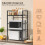 Two layer expandable microwave oven rack, rack storage rack, kitchen corner rack, desktop printer rack, toaster rack 4