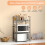 Two layer expandable microwave oven rack, rack storage rack, kitchen corner rack, desktop printer rack, toaster rack 5