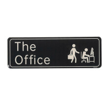 (As show, One size) The Office Sign Self Adhesive Office Sign Acrylic Office Door Sign Punch-free Door Sign