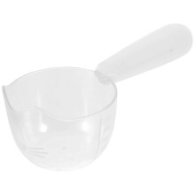 (As show, One size) Scale Design Plastic Pet Food Spoon Handheld Nonslip Dog Food Scoop Dogs Cats Food Clip