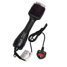 3-in-1 Design Hair Straightener,1000W 356°F,Hair Brush and Dryer W/ Three Adjustable Wind Speeds,High-Grade/Low-Grade Hot Air,Natural Air