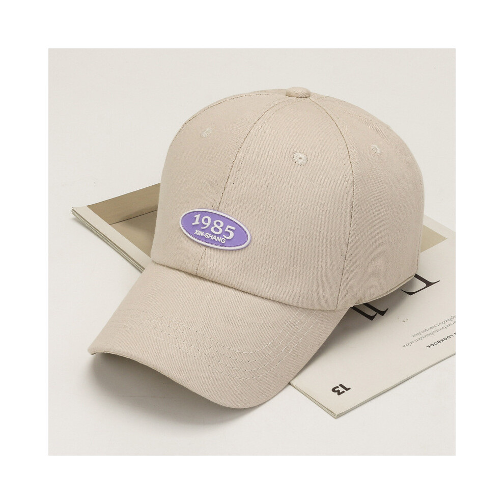 (Beige)Casquette de baseball été protection solaire 1985 chapeau respirant femme chapeau baseball