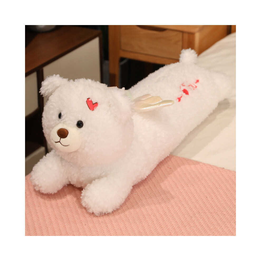 (White,120cm)Peluche ours ange câlin long câlin enfants coussin doux décoration maison filles cadeau