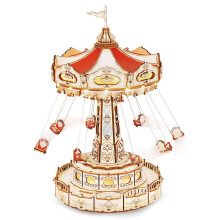 Robotime Swing Ride 3D Wooden Puzzle for Adult Xmas Gift Toys