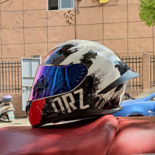 (xL-13)Kask motocyklowy z podwójnymi soczewkami, kask wyścigowy, pełny, ochronny Casco Capacete