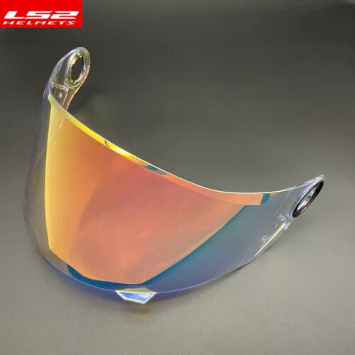 (Κόκκινο Aurora) LS2 Visor Γνήσιο κράνος μοτοσικλέτας Εφαρμογή φακού