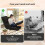 (Black) YODOLLA Home Folding Floor Chair, Single Sofa Bed 5