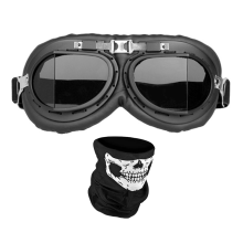 (Maska z daszkiem L) Kask motocyklowy retro z homologacją DOT, kask motocyklowy w stylu vintage