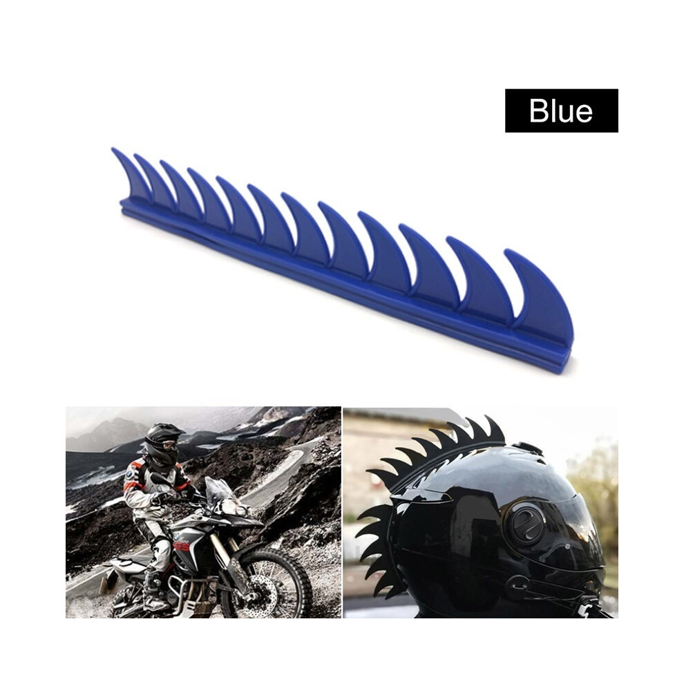 (Bleu) STONEGO Décoration de casque Autocollant de modification de casque de moto en caoutchouc