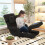 (Black) YODOLLA Home Folding Floor Chair, Single Sofa Bed 1