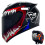 (xxL-E004) Ανδρικό κράνος μοτοσικλέτας για γυναίκες Full Face Ανδρικό 2