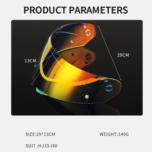 (Rainbow)HJ-33 Κράνος Φακός για Μοτοσικλέτα HJC HJ33 I90 Casco Moto Windshield 2