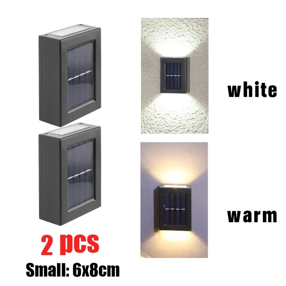 (2PCs 2LED, White Light) 1~8PCs Wall Solar Light Waterproof Garden Solar LED Light for Outdoor Lighting Street Lamp Home Balcony Porch Yard Decoration-image-OPC-PGY2DNG-NEW