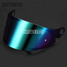 (Regenbogen)SHOEI Glamster Motorradhelm-Objektiv, Retro-Integralhelm-Visier, Anti-UV