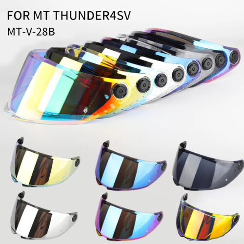 (Revo Dark Red)MT Helmet Visor Shield THUNDER 4 SV Sunscreen Capacete Windshieldille 1