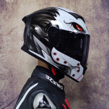 (S-23) Kaski motocyklowe z homologacją DOT, kask wyścigowy z pełną twarzą i podwójnymi soczewkami