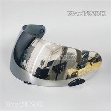(Silbernes Visier) Helmvisierlinse Motorrad Integralhelm Visierlinse Beschichtungslinse