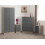 Seconique Nevada 2 Door 1 Drawer Wardrobe Bedroom Set Grey Gloss 1