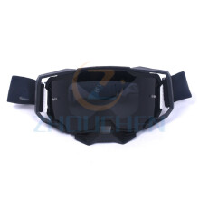 (Szara soczewka-C12) Okulary jeździeckie Kask motocyklowy Motocross Kolarstwo MTB Gogle Wyścigowe