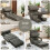 (Charcoal Grey) YODOLLA Home Folding Floor Chair, Single Sofa Bed 6