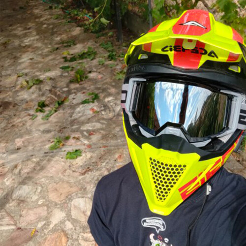 (Μοντέλο 7) Τόσο εκπληκτικά γυαλιά κράνους Motocross + Clear Lens για 2