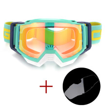 (Μοντέλο 7) Τόσο εκπληκτικά γυαλιά κράνους Motocross + Clear Lens για