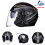 (L-G708-Black GY) Κράνος μοτοσικλέτας Half Face ABS Κράνος μοτοσικλέτας 1
