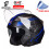 (M-G708-Light BK-RD) Κράνος μοτοσικλέτας Half Face ABS Κράνος μοτοσικλέτας 2