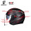 (M-G708-Light BK-RD) Κράνος μοτοσικλέτας Half Face ABS Κράνος μοτοσικλέτας 4