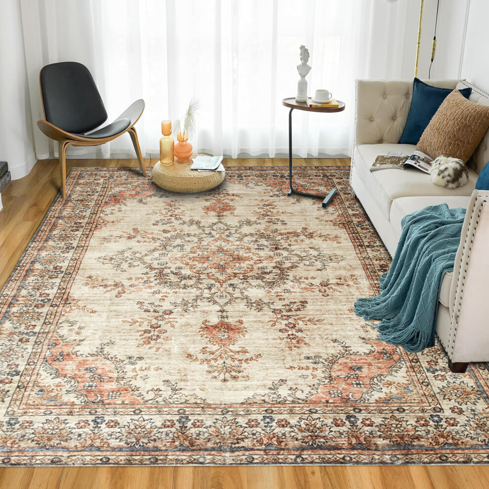 (160X230 CM, TIMELESS) Extra Large Traditional Rugs Non Slip Living Room Bedroom Carpet Area Rug