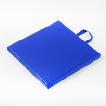 (Quadratisch-Blau-30 x 30 x 3 cm) Modernes, minimalistisches Outdoor-Picknick- und Camping-Kissen, tragbares