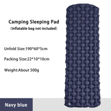 (Marineblau) Camping-Luftmatratze im Zelt, zusammenklappbares Feldbett, Isomatte, Picknickdecke, Reise-Luftmatte,