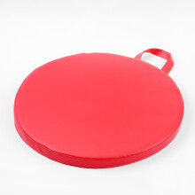 (Rund – Rot-30 x 30 x 2,5 cm) Modernes, minimalistisches Outdoor-Picknick-Camping-Kissen, tragbares