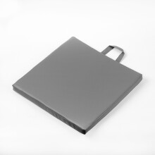 (Quadratisch-Grau-30 x 30 x 3 cm) Modernes, minimalistisches Outdoor-Picknick- und Camping-Kissen, tragbares
